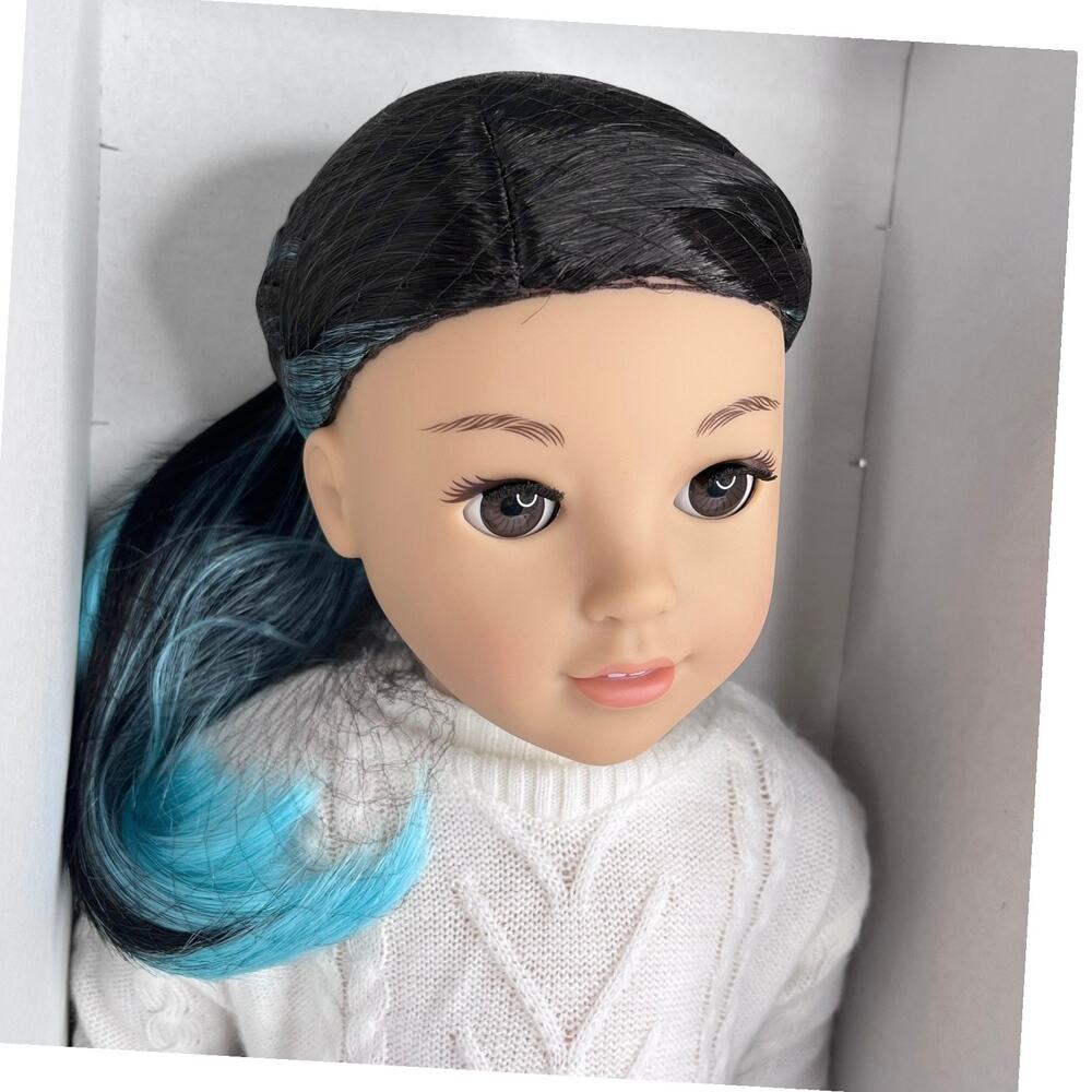 NEW American Girl Of The Year CORINNE DOLL + ACCESSORIES Meet Outfit Purse Hat + - Picture 2 of 16